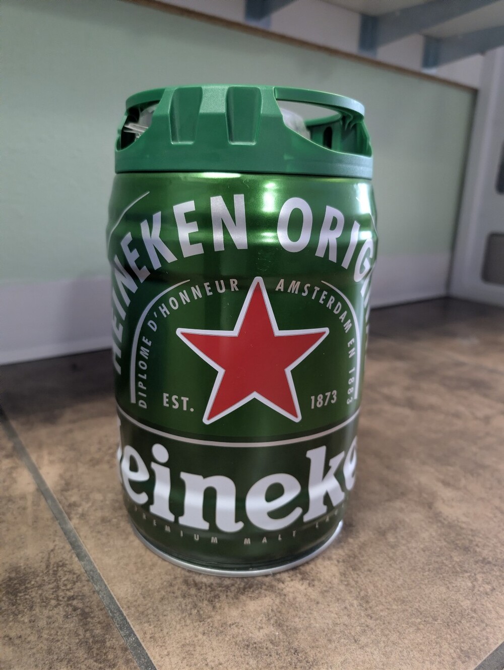 Brand New Large Stash Can Safe - Heineken Mini Keg